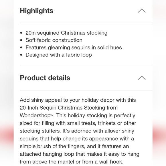 Wondershop Rose Gold Sequin Stockings - Picture 8 of 8